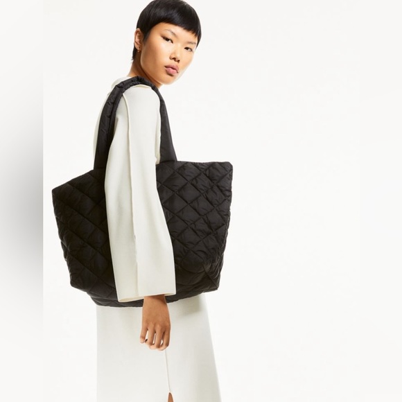 H&M quilted shopper | NWOT - Picture 3 of 13